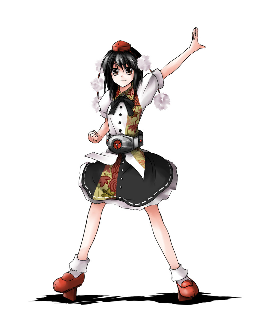 shameimaru aya and skyrider (touhou and 1 more) drawn by kazami_shirou_(kaizou-zumi)