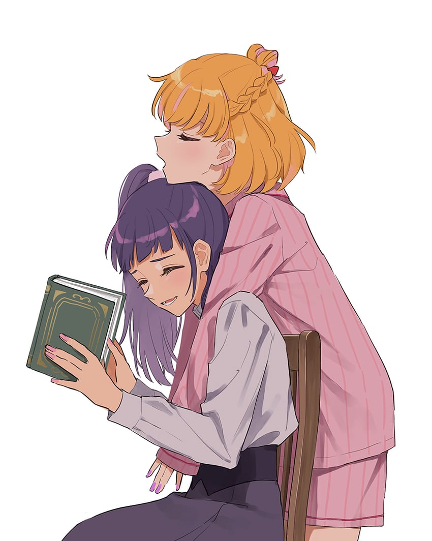 asahina mirai and izayoi liko (precure and 1 more) drawn by gobou_1000