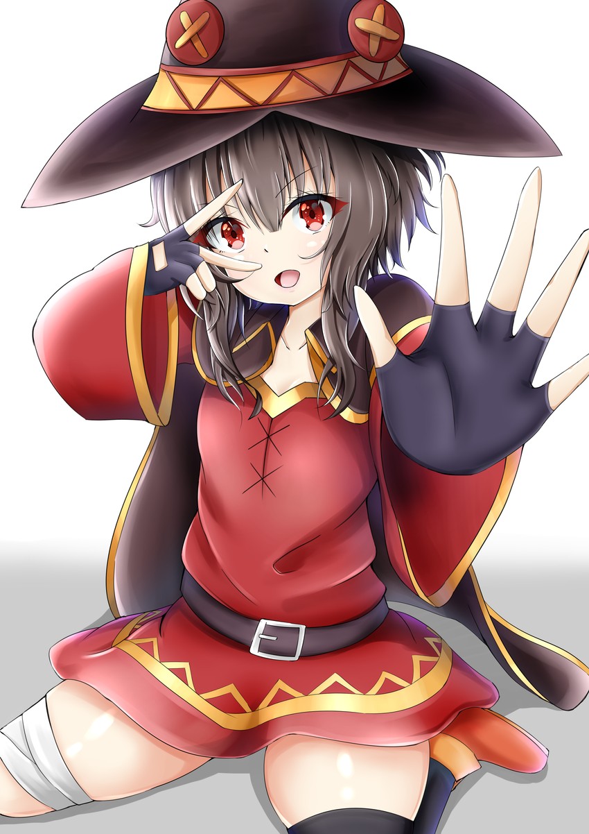 megumin (kono subarashii sekai ni shukufuku wo!) drawn by takemura_kou