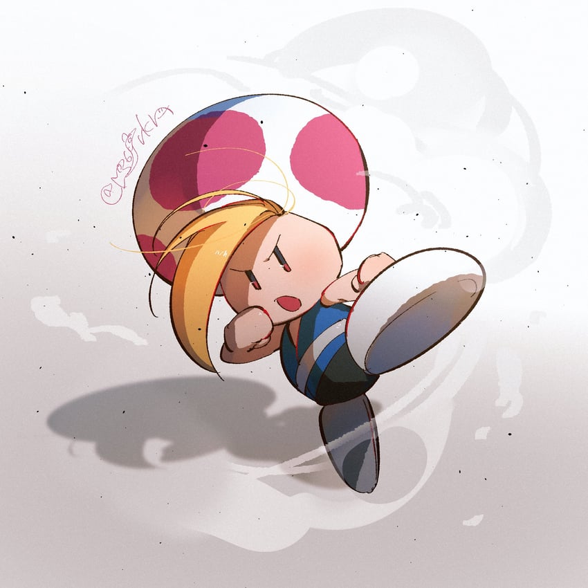 prince mush (mario and 2 more) drawn by hanaon