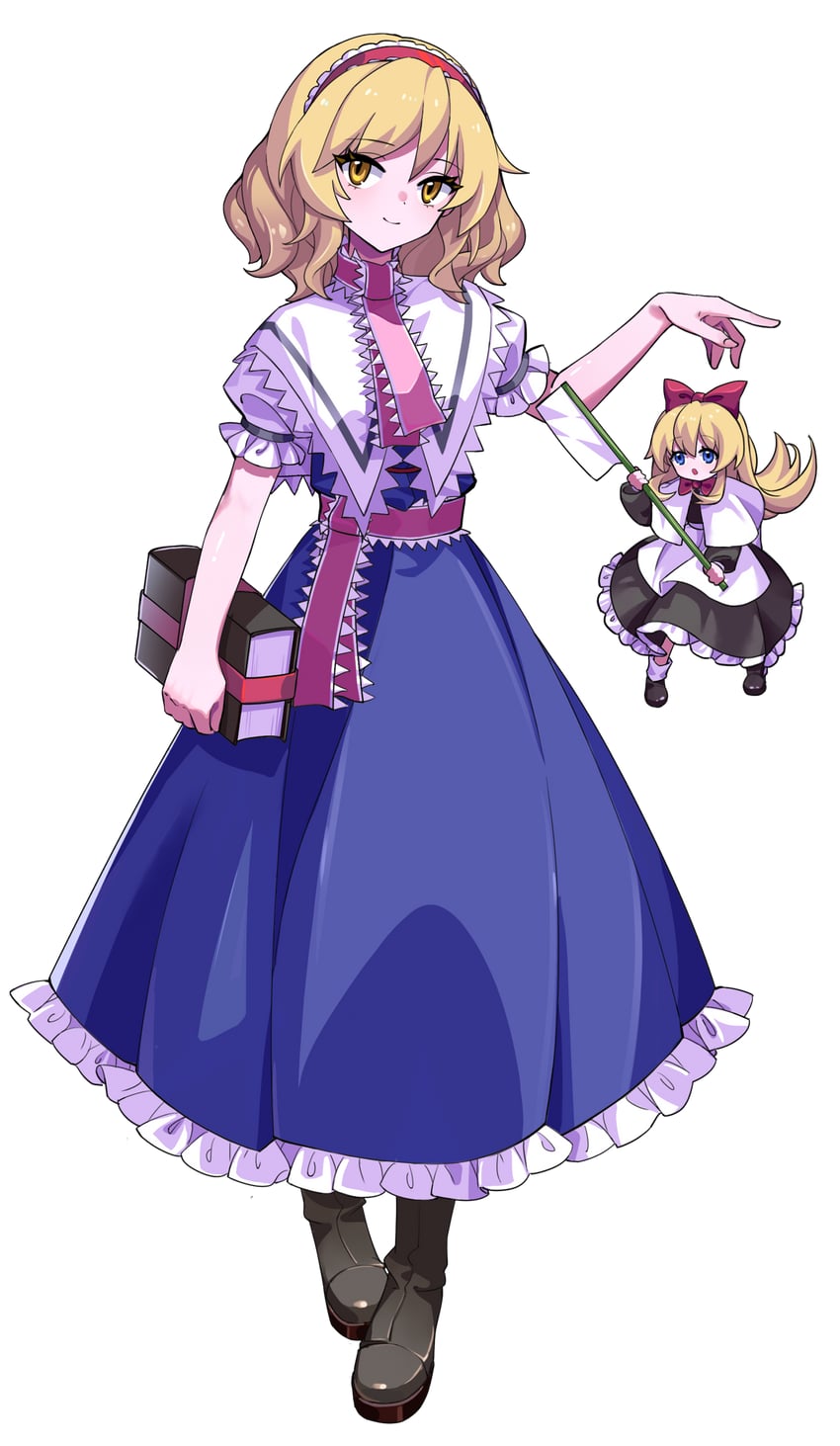 alice margatroid and shanghai doll (touhou) drawn by ssm_(ssm82048039)