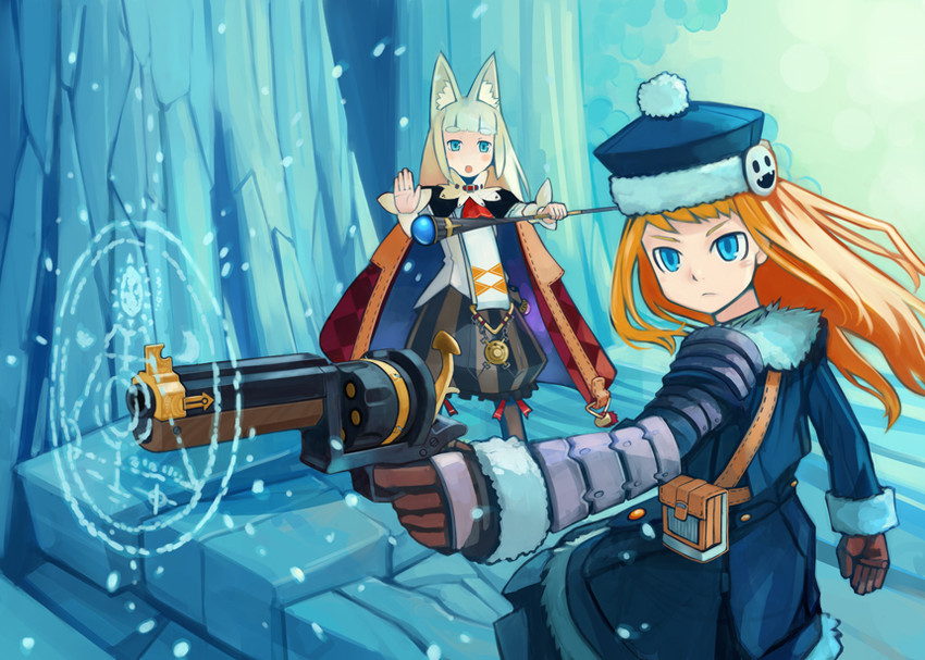 jack frost, gunner, gunner 2, mage, and ikurakun (sekaiju no meikyuu and 2 more) drawn by haruno