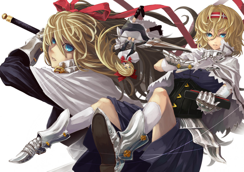 alice margatroid, shanghai doll, and goliath doll (touhou) drawn by fujinohara_akihira