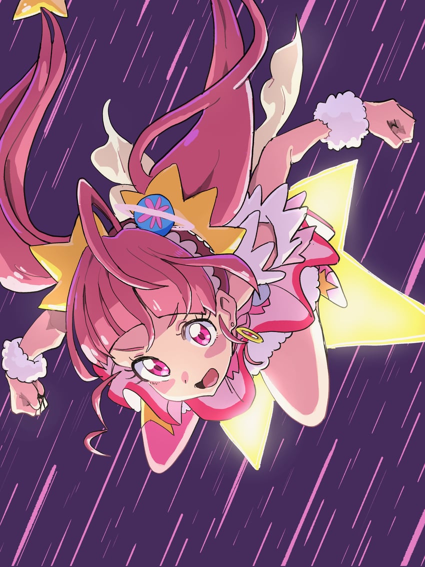 hoshina hikaru and cure star (precure and 1 more) drawn by gya-tei