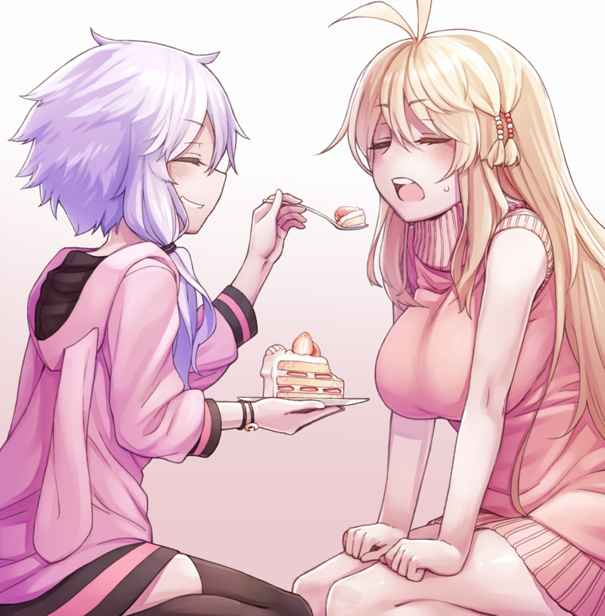 yuzuki yukari and tsurumaki maki (vocaloid and 1 more) drawn by mochi_(mochi444420)