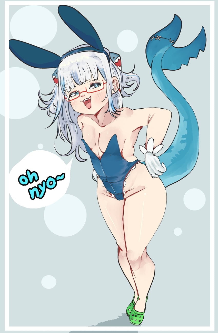 gawr gura (hololive and 1 more) drawn by weeze