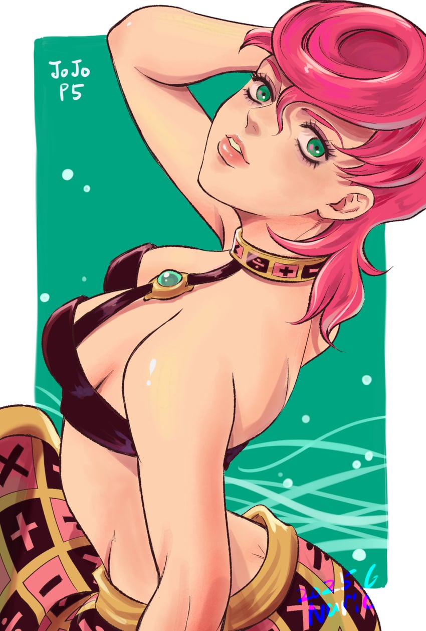 trish una (jojo no kimyou na bouken and 1 more) drawn by naririn79153615