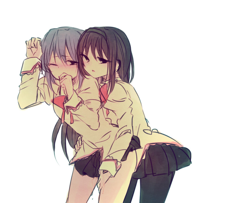 akemi homura and miki sayaka (mahou shoujo madoka magica) drawn by mizuki_(flowerlanguage)