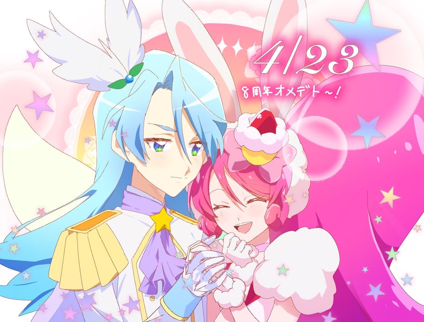 cure whip and pikario (precure and 1 more) drawn by awtr_a