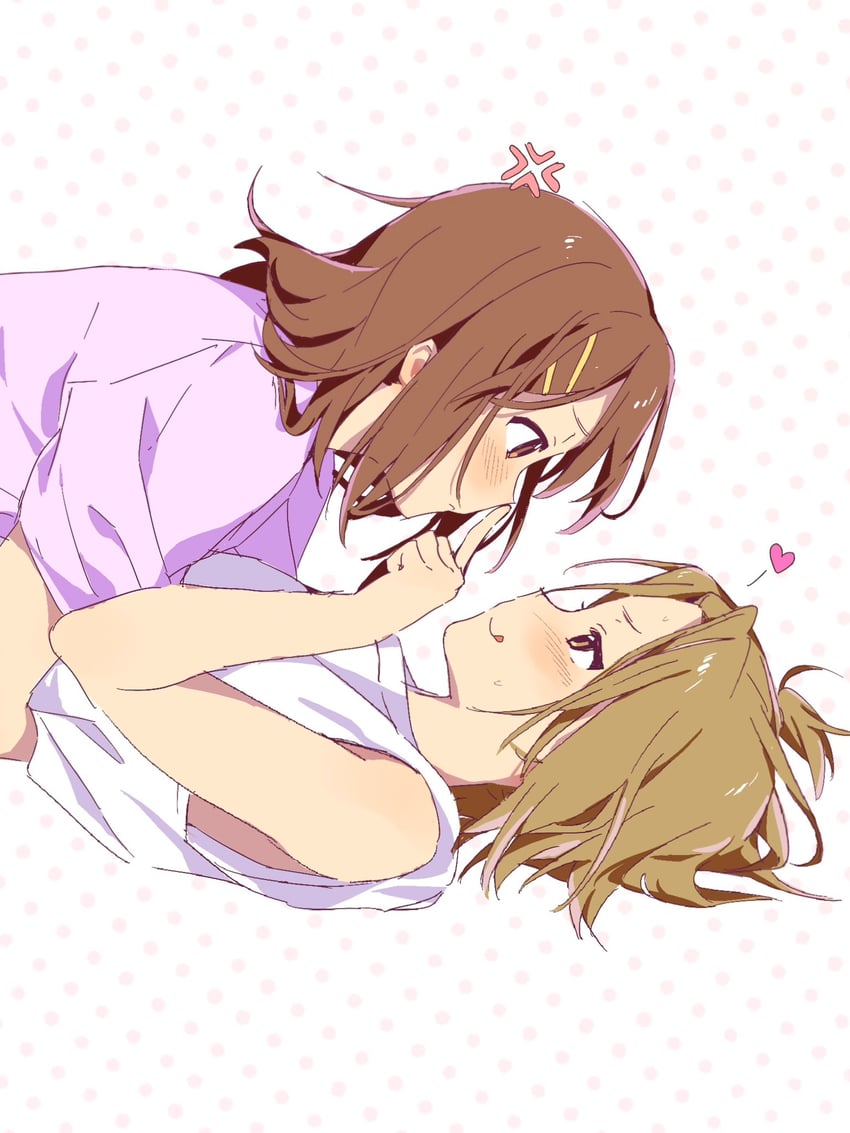hirasawa yui and tainaka ritsu (k-on!) drawn by shaofangziran