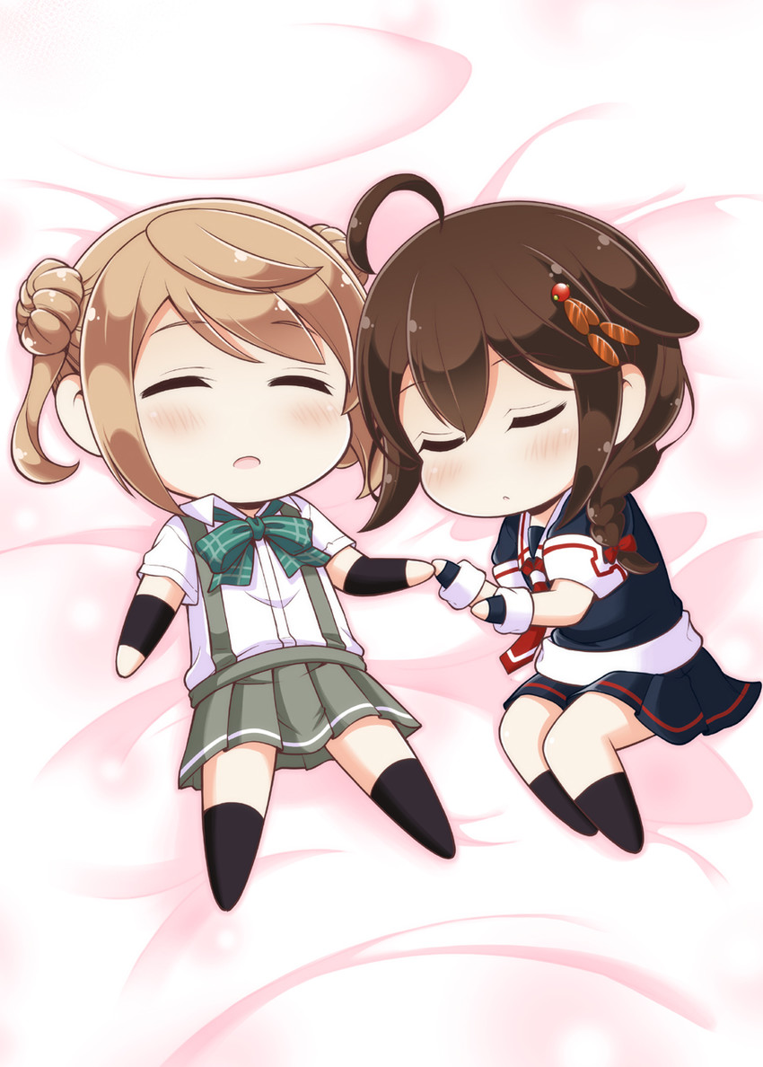 shigure, shigure kai ni, and michishio (kantai collection) drawn by tenshin_amaguri_(inobeeto)
