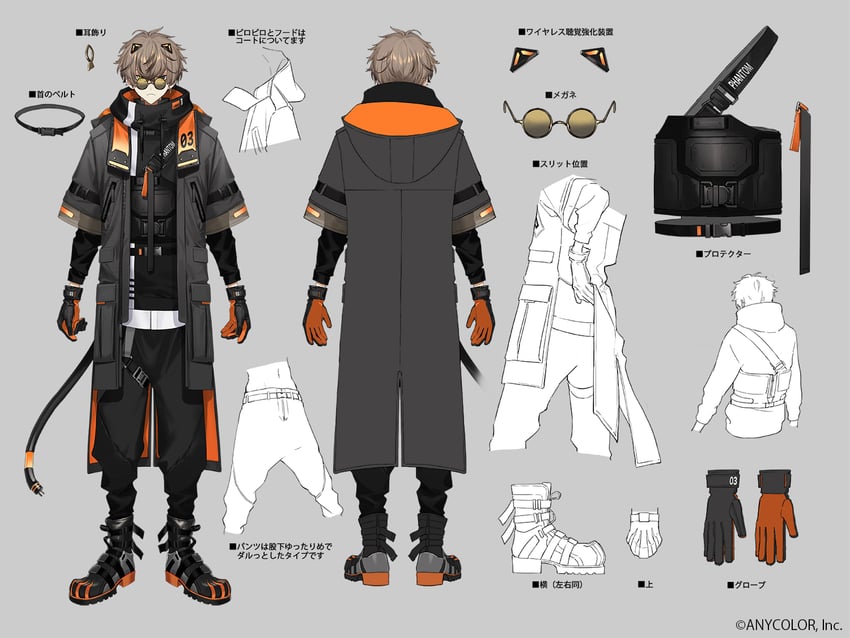 alban knox (nijisanji and 1 more) drawn by itefu