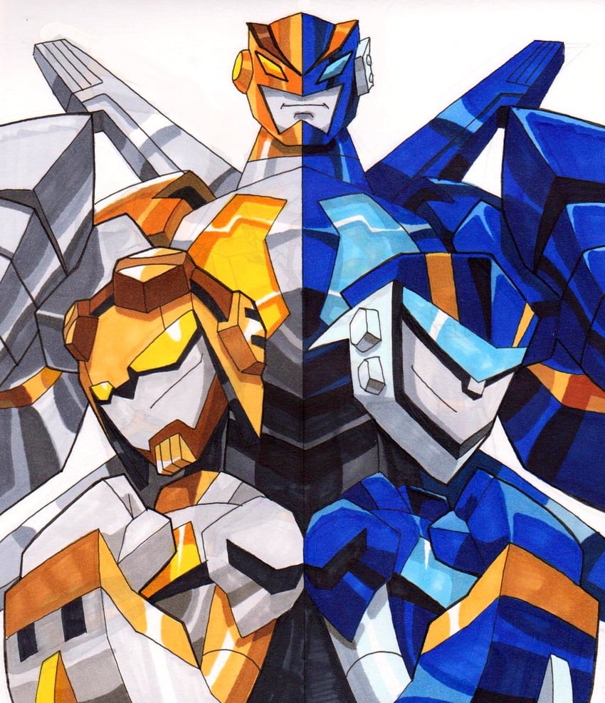 jetfire, jetstorm, and safeguard (transformers and 1 more) drawn by beni_(nikaidera)