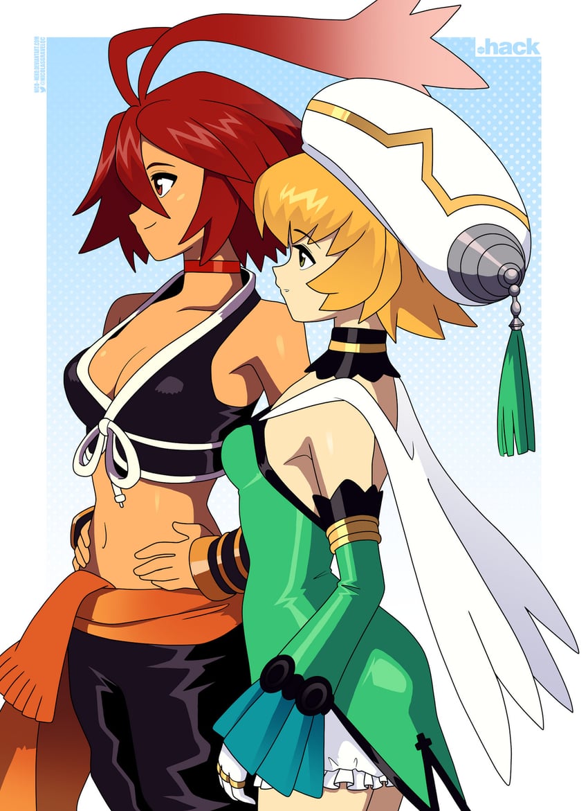 alkaid and atoli (.hack// and 1 more) drawn by nico-neko