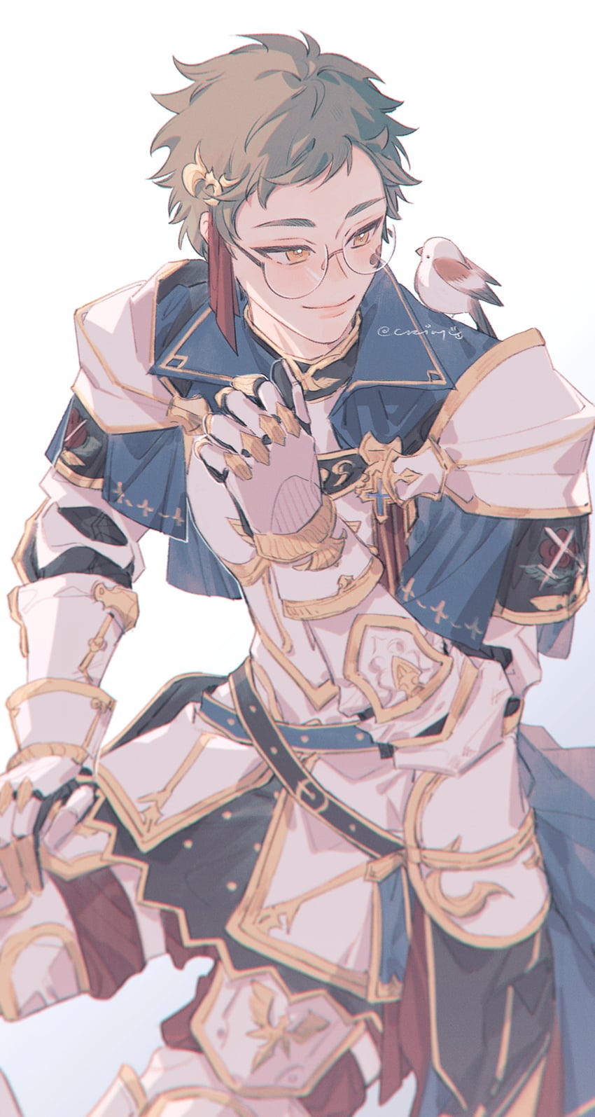 paladin and trey clover (final fantasy and 2 more) drawn by crim0x0
