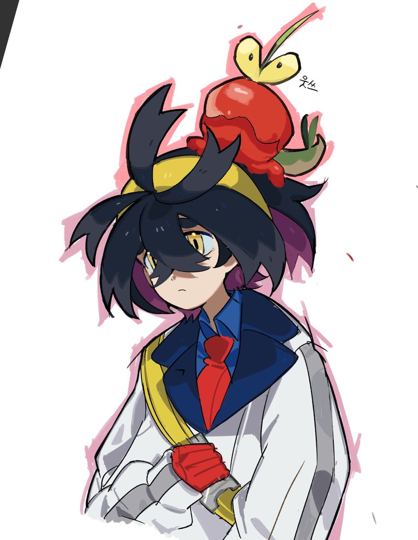 kieran and dipplin (pokemon and 1 more) drawn by jeogem_yae_(eungu1798160731)