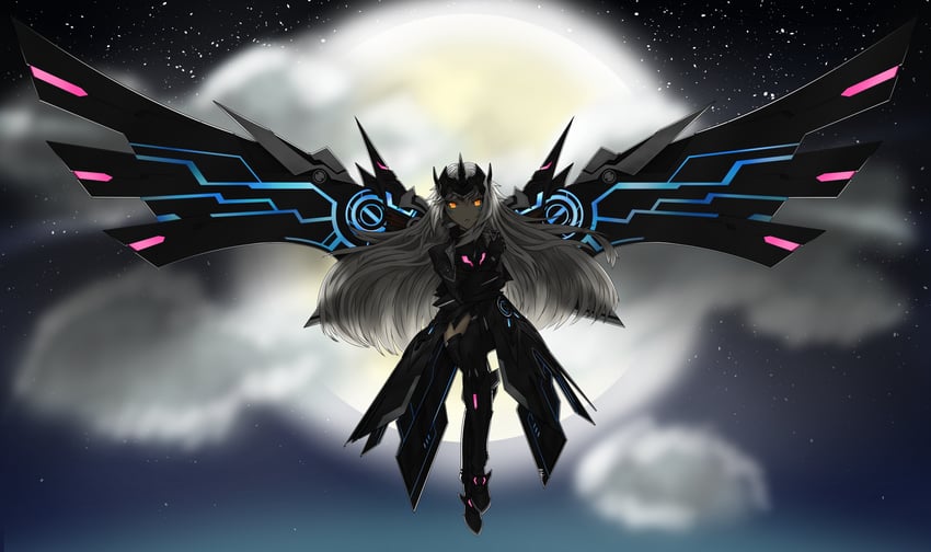 eve and code: ultimate (elsword) drawn by riholu