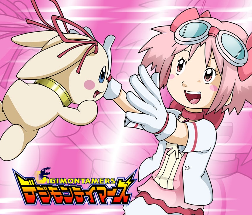 kaname madoka and plotmon (mahou shoujo madoka magica and 2 more) drawn by deko-kun