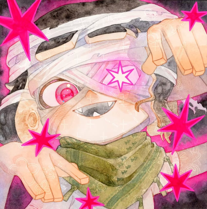 inkling player character and inkling girl (splatoon) drawn by dmwggg