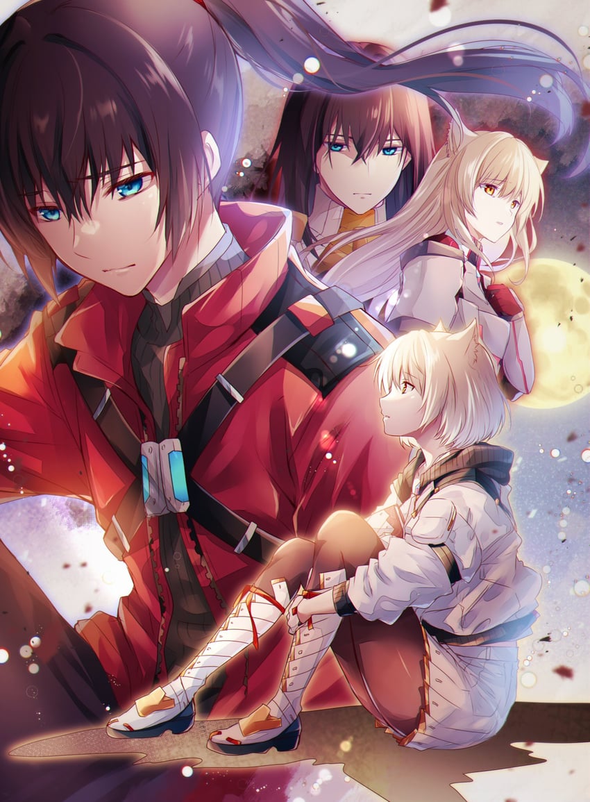 mio, noah, m, and n (xenoblade chronicles and 1 more) drawn by ui_frara