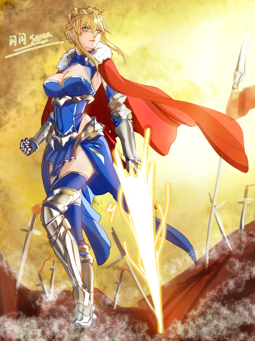 artoria pendragon (fate and 1 more) drawn by accelerator1111