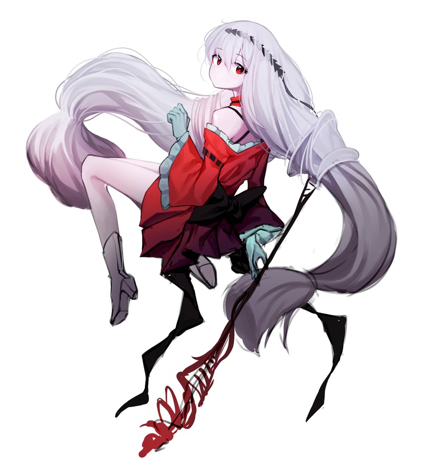 skadi and skadi the corrupting heart (arknights) drawn by beudelb