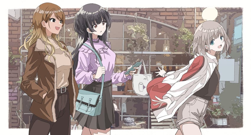 mayuzumi fuyuko, serizawa asahi, and izumi mei (idolmaster and 1 more) drawn by urota_shimapann