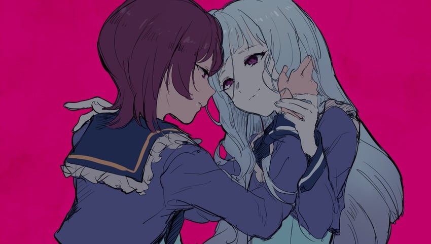 shirogane lily and ashida yuuri (aikatsu! and 1 more) drawn by shiontaso