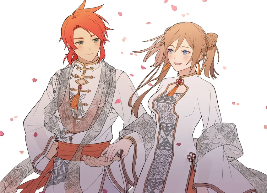 tear grants and luke fon fabre (tales of and 1 more) drawn by kuromamechabita