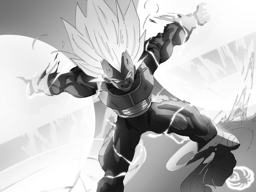 vegeta (dragon ball and 1 more) drawn by mlix