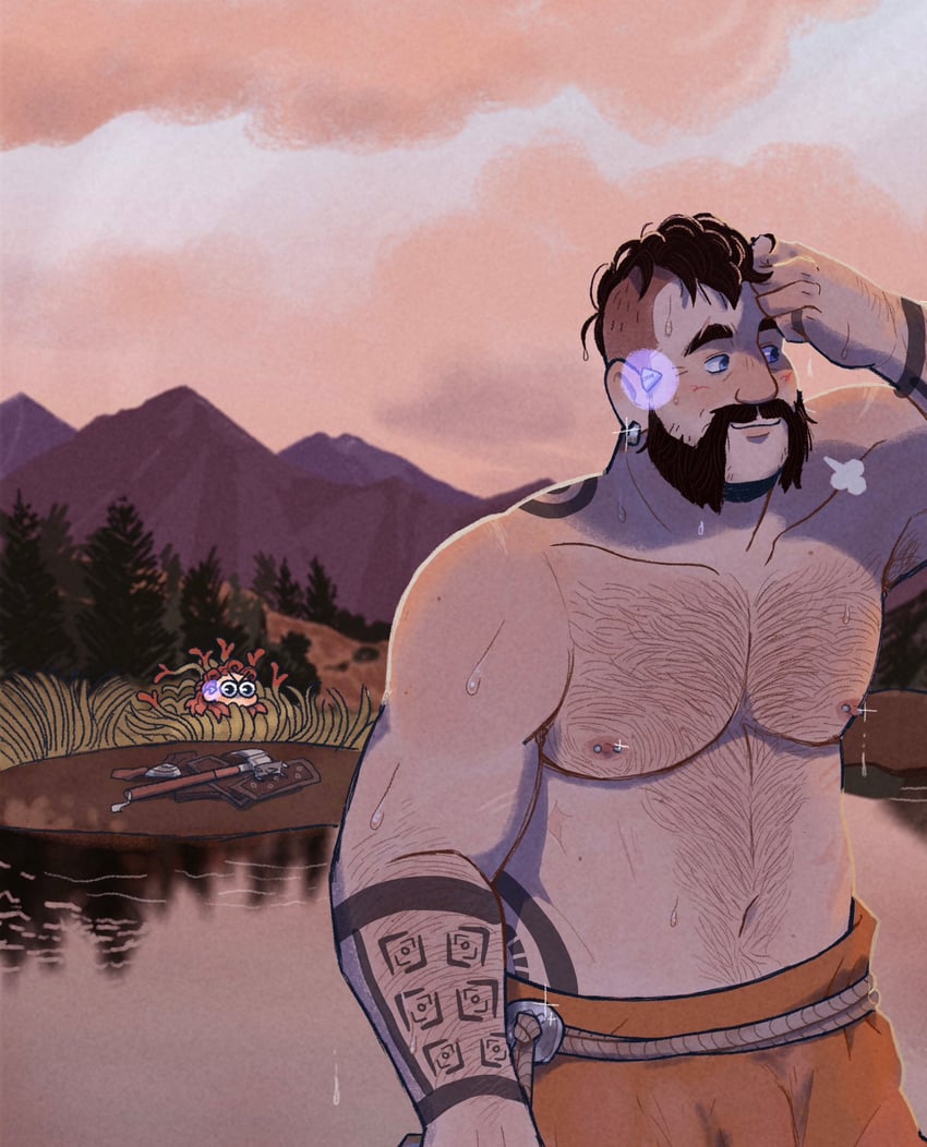 aloy and erend vanguardsman (horizon and 1 more) drawn by boobaloof