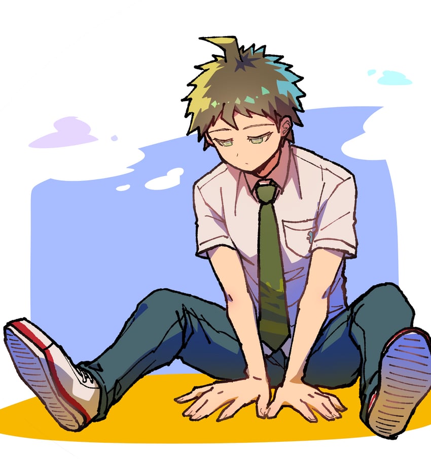 hinata hajime (danganronpa and 1 more) drawn by youko-shima