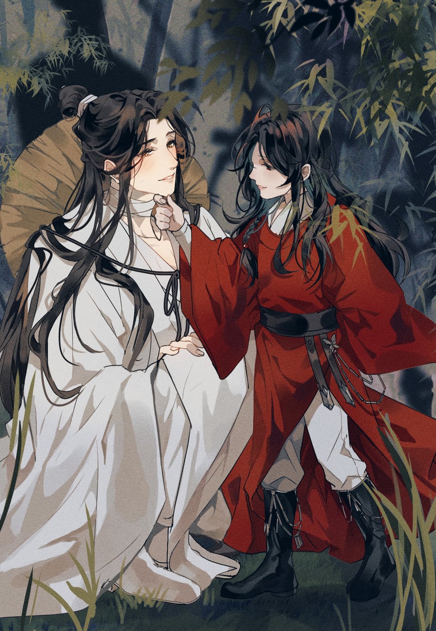 xie lian and hua cheng (tianguan cifu) drawn by ronpu_cooing