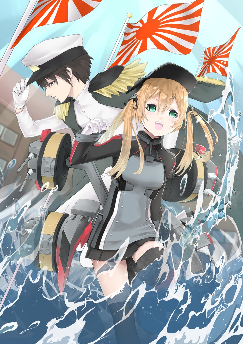 admiral and prinz eugen (kantai collection) drawn by aizawa_masaya