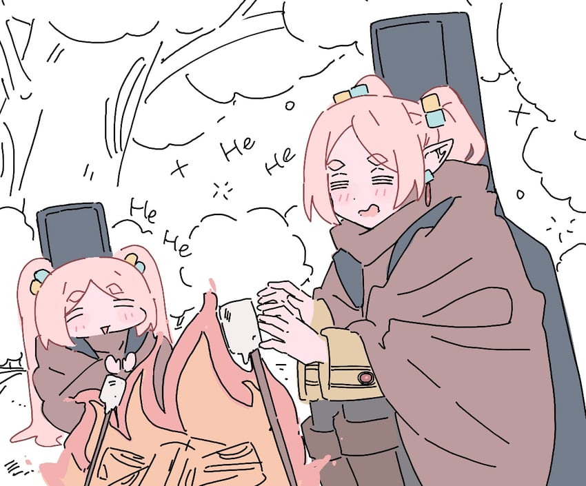 gotoh hitori and frieren (bocchi the rock! and 1 more) drawn by yunayuispink