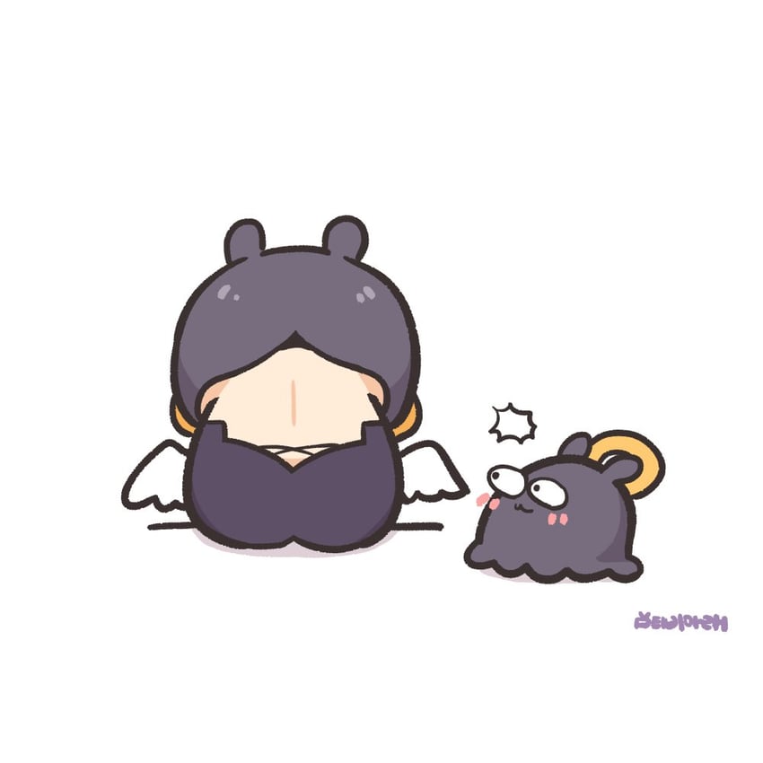 ninomae ina'nis and takodachi (hololive and 1 more) drawn by underdatv