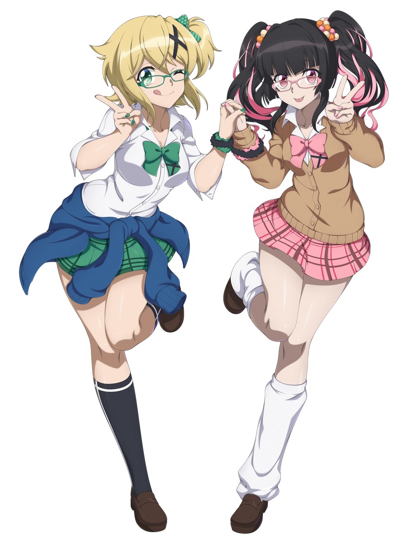 akatsuki kirika and tsukuyomi shirabe (senki zesshou symphogear) drawn by chuunioniika