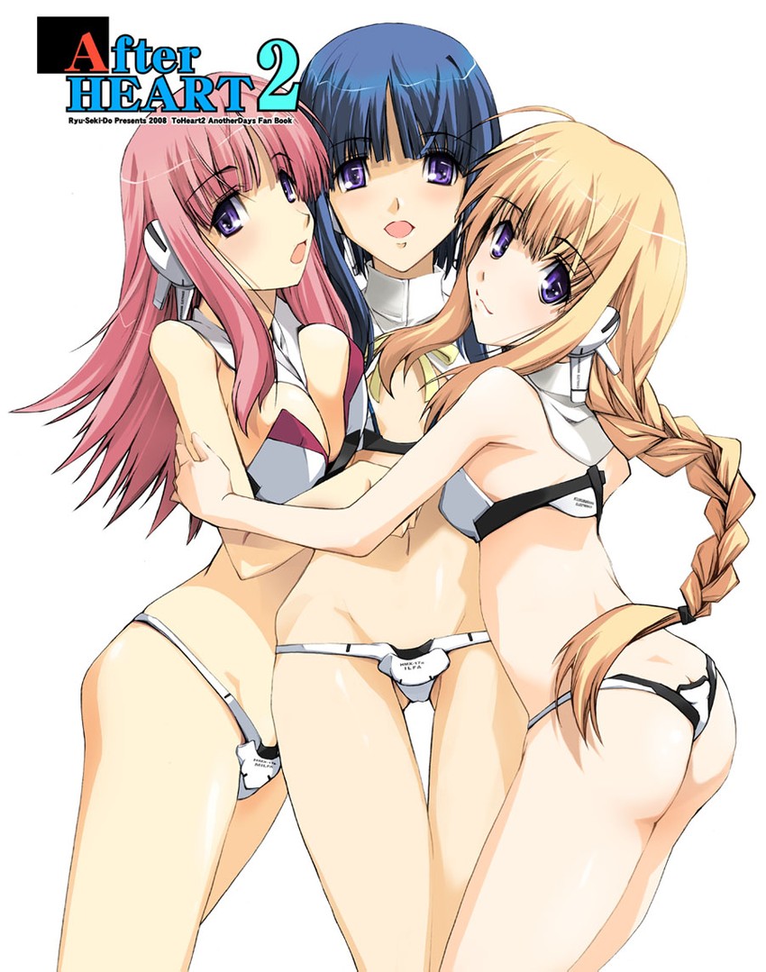 ilfa, silfa, and milfa (to heart and 2 more) drawn by nagare_hyougo