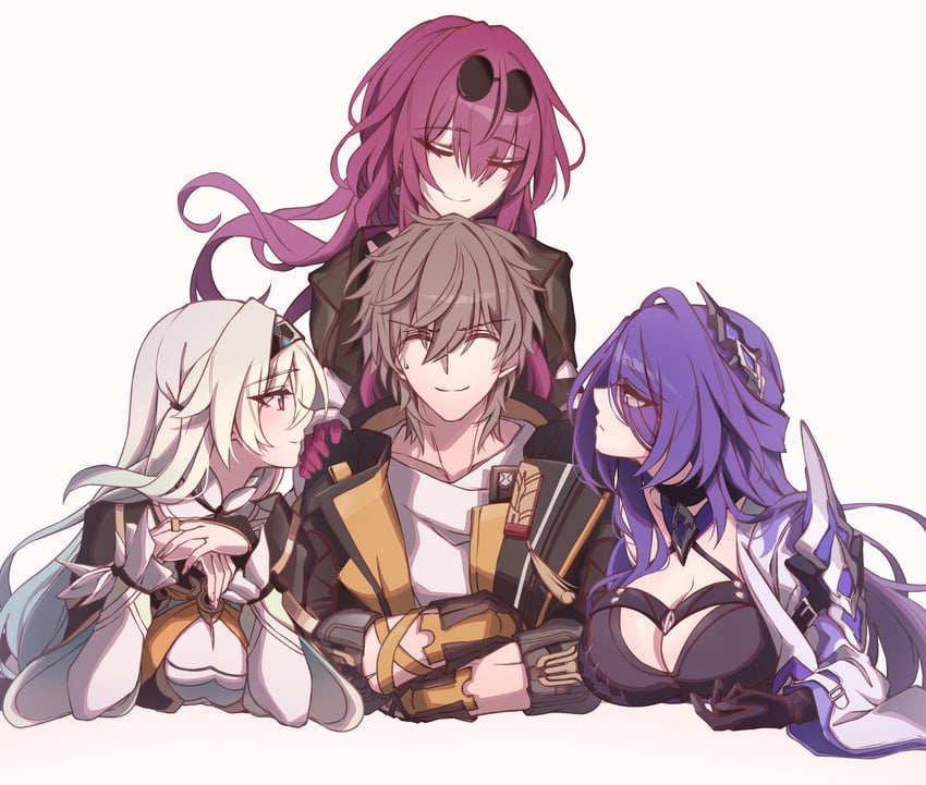 trailblazer, firefly, kafka, acheron, and caelus (honkai and 1 more) drawn by blitz_predator