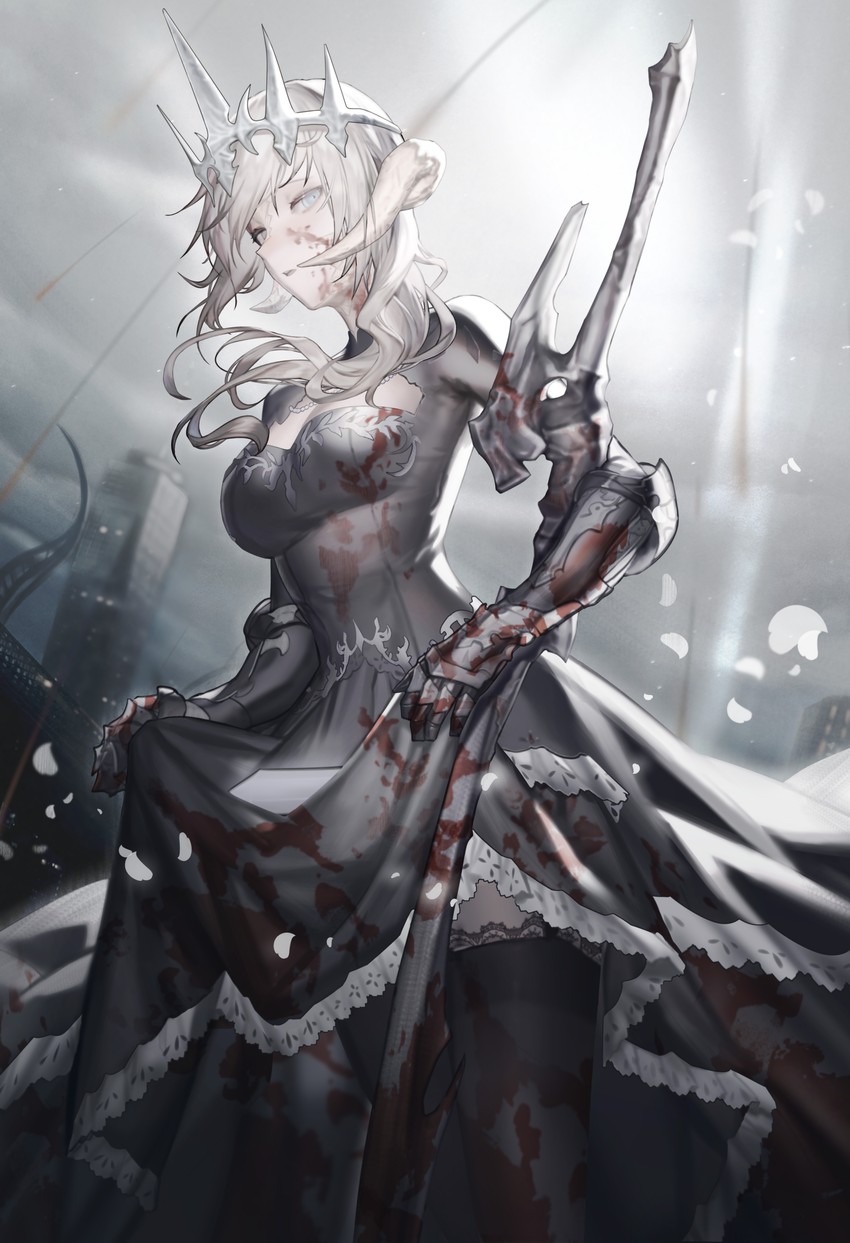 warrior of light (final fantasy and 1 more) drawn by ajirui