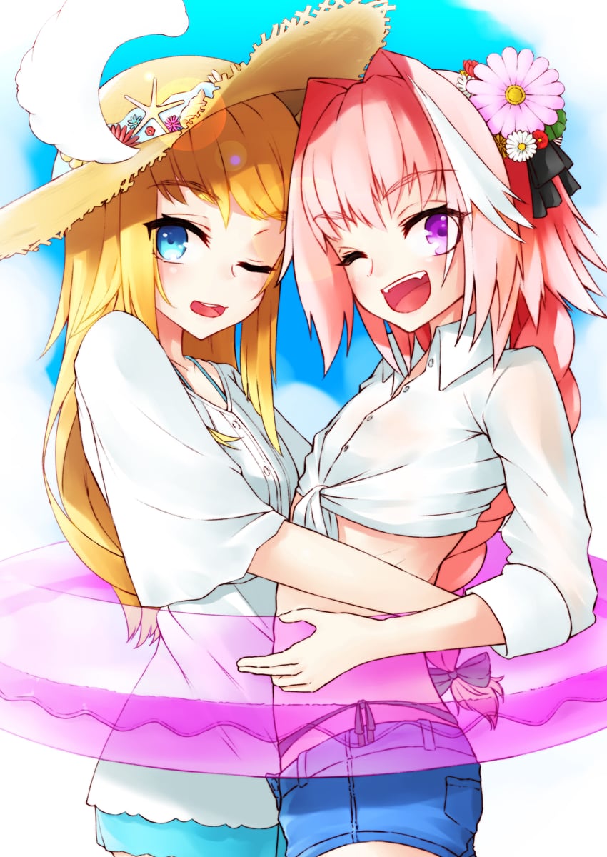 astolfo and chevalier d'eon (fate and 2 more) drawn by misoca_30