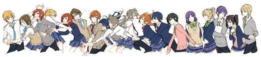 nishikino maki, tojo nozomi, sonoda umi, yazawa nico, ayase eli, and 4 more (love live! and 1 more) drawn by sofy