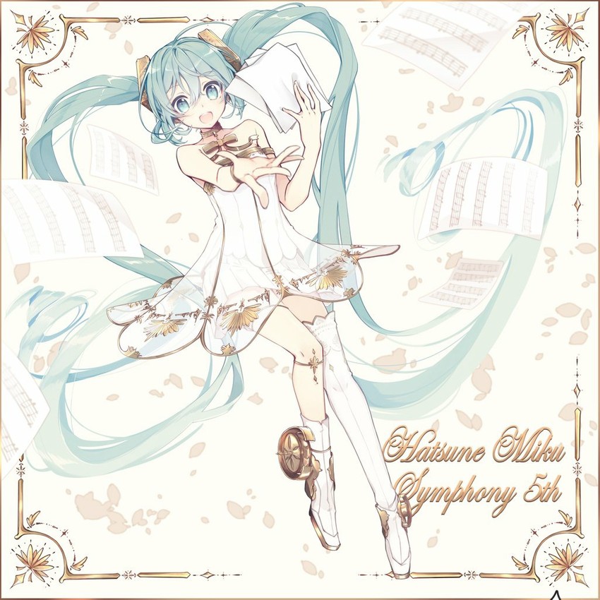 hatsune miku and gramophone miku (vocaloid and 1 more) drawn by chuuko_anpu