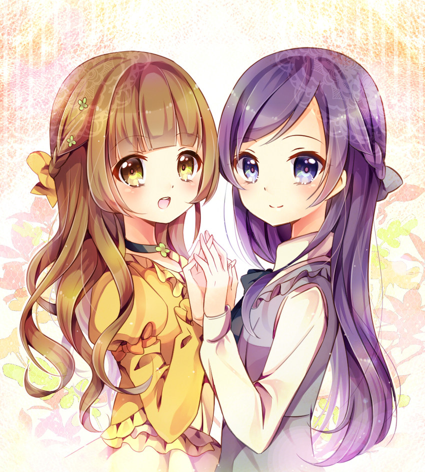 hishikawa rikka and yotsuba alice (precure and 1 more) drawn by haori_(ki-na-ri)