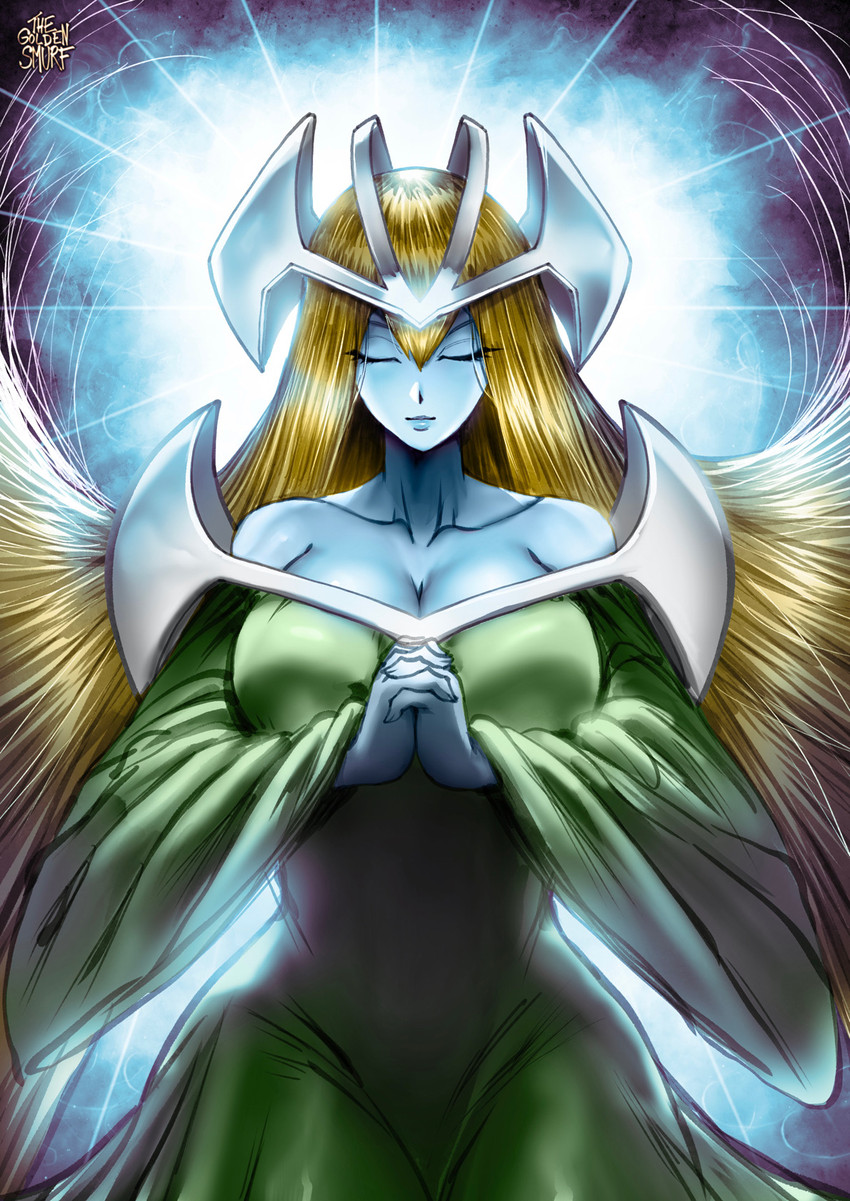 mystical elf (yu-gi-oh!) drawn by the_golden_smurf