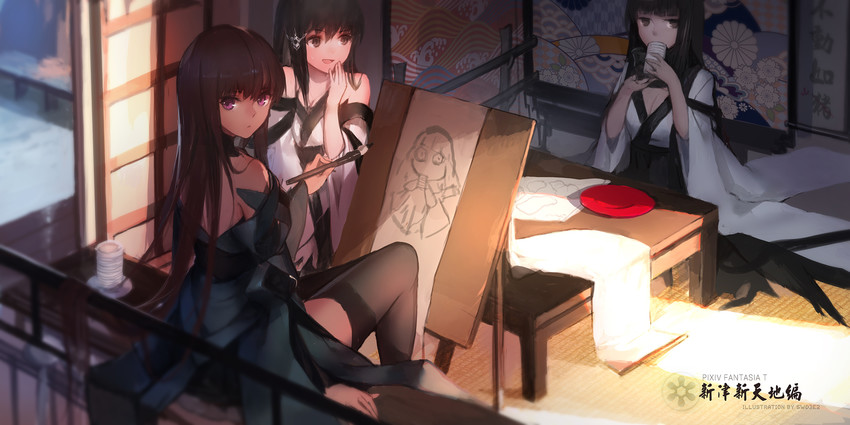 arcana, yue yong, and yue du (pixiv fantasia and 1 more) drawn by swd3e2