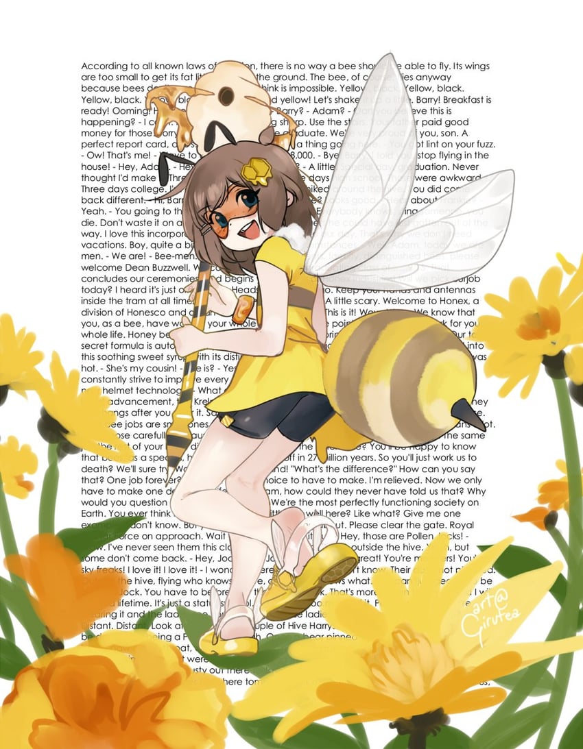 lily hopkins (indie virtual youtuber and 1 more) drawn by girutea