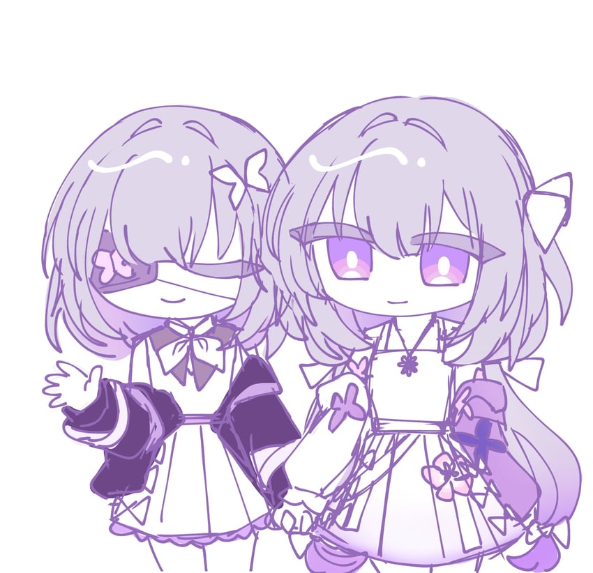 castorice and polyxia (honkai and 1 more) drawn by j80029