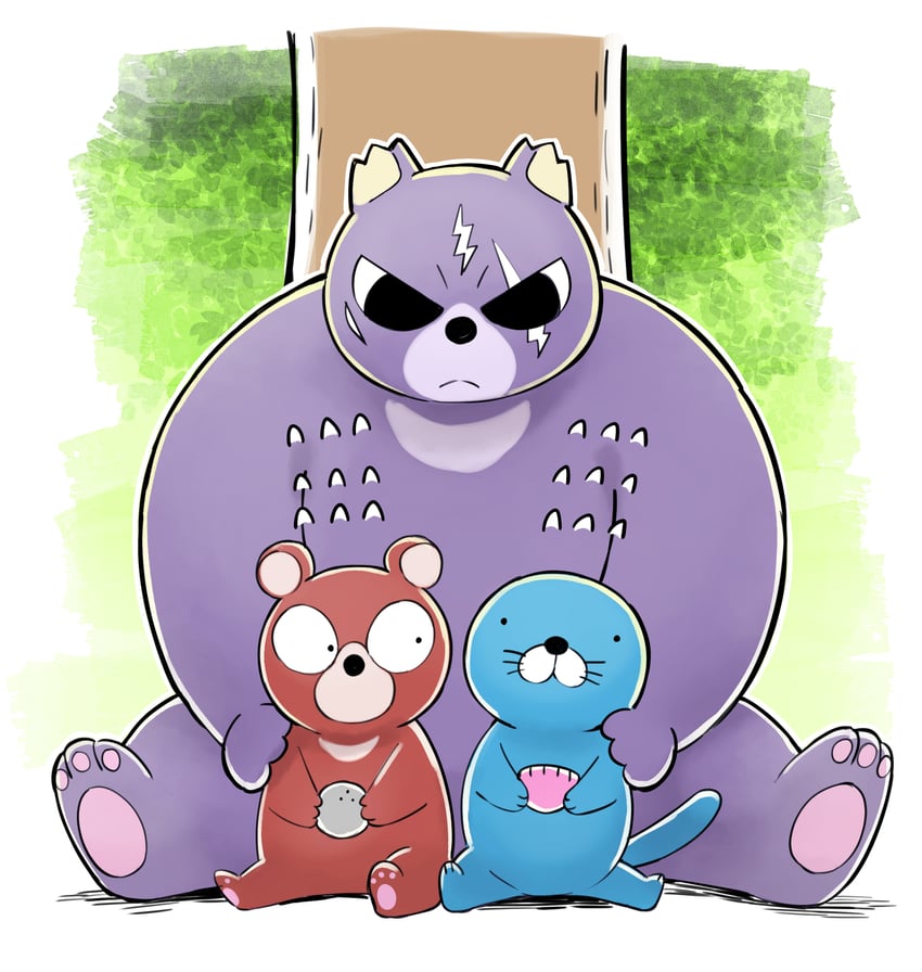 bonobono and higuma no taishou (bonobono) drawn by kinoshita_jiroh