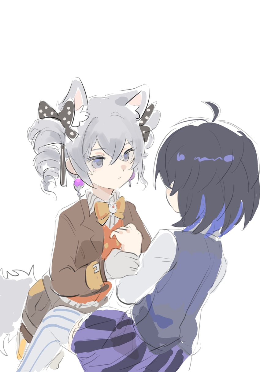 bronya zaychik and seele vollerei (honkai and 1 more) drawn by zha_ha
